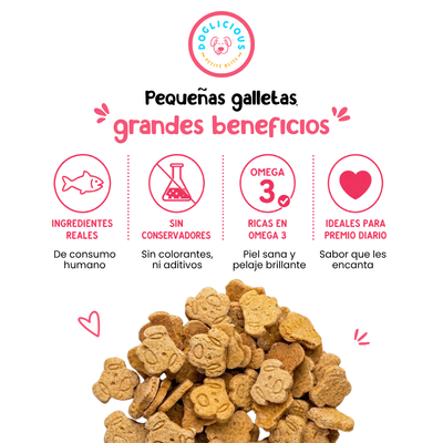 Galletas Salmón & zanahoria