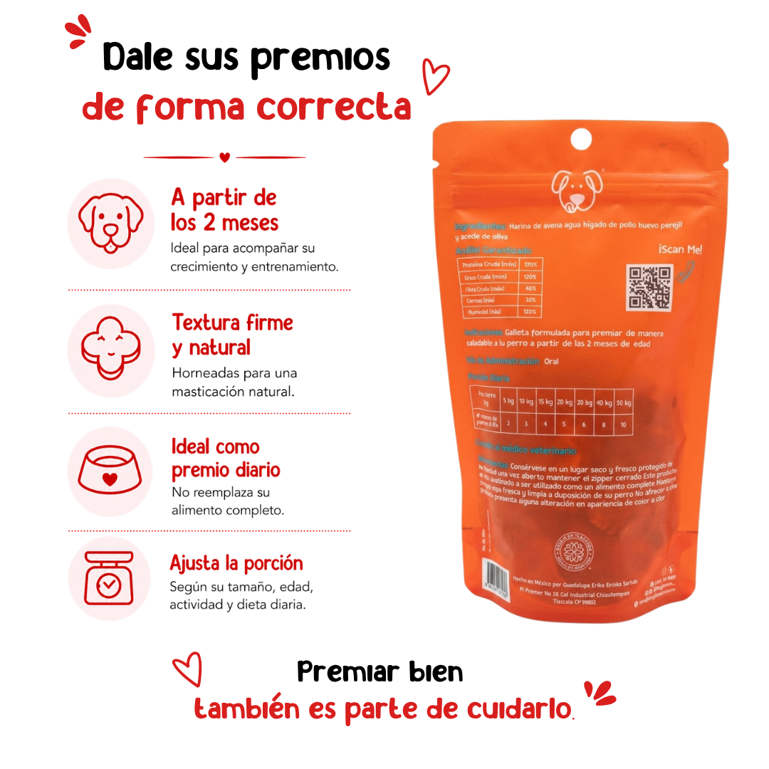 Galletas Hígado de pollo & perejil